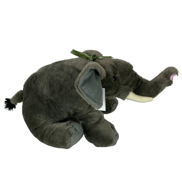 Wild Republic Gray Elephant Plush Stuffed Animal Toy 16 inch Dallas Zoo NEW - Picture 2 of 9